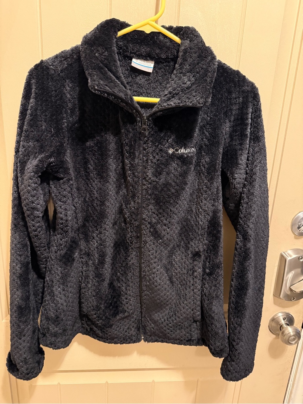 Columbia Black Plush Full-Zip Jacket